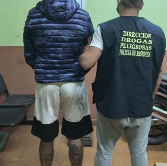 Detuvieron a un hombre que se encontraba prófugo por estar involucrado en un narcokiosco que fue desbaratado en Garupá