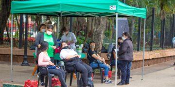 Vacunación contra el Covid en Posadas: se aplicaron más de 1.100 dosis en plazas céntricas