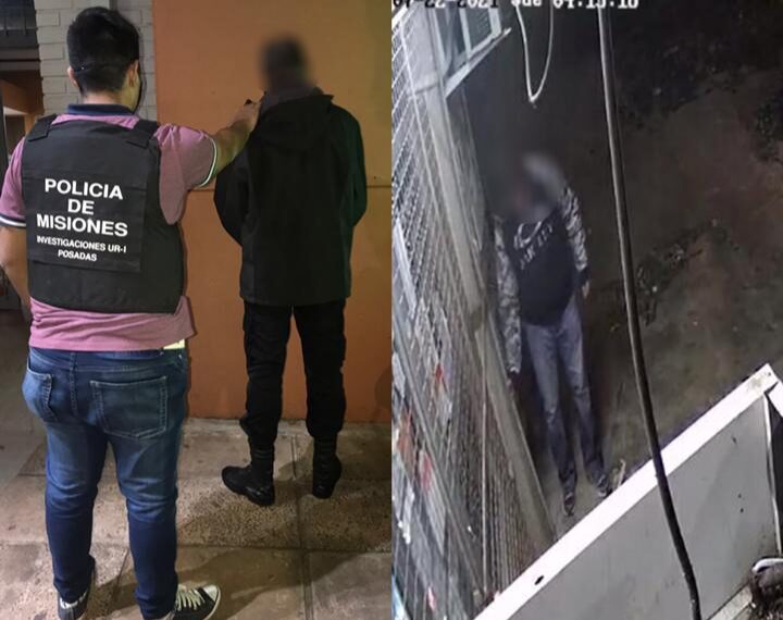 Intentó robar en un comercio, quedó registrado en cámaras de seguridad y terminó detenido