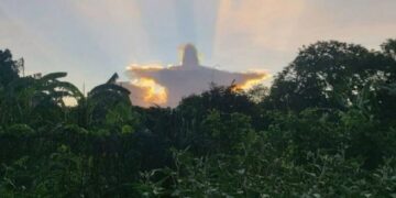 La nube con forma del Cristo Redentor que se volvió viral
