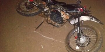 Motociclista chocó a una vaca, cayó, lo embistió un auto y falleció