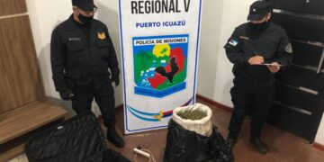 Iguazú: lo detuvieron cuando intentaba viajar con la valija cargada de marihuana