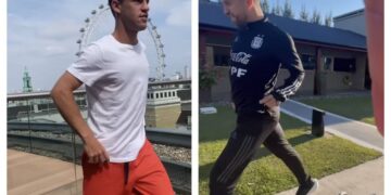 El desopilante baile del Peque Schwartzman “a lo Papu Gómez”