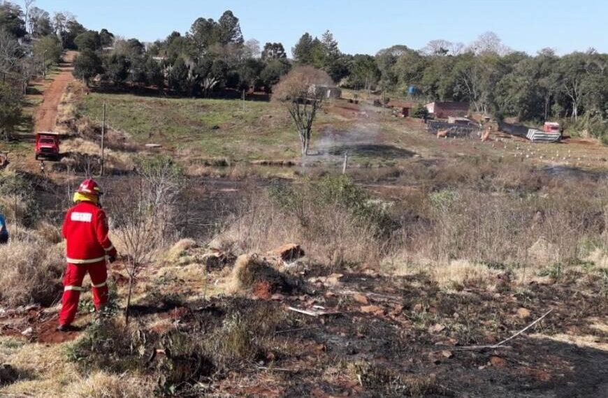 Extinguieron varios focos de incendios en Misiones