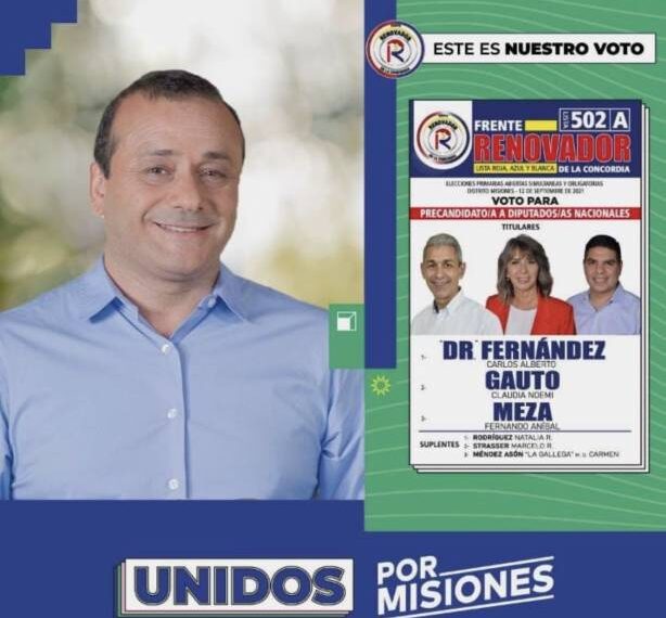 Herrera Ahuad pidió acompañar a la lista de la Renovación para “rescatar los derechos de los misioneros”