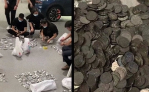 Un hombre compró un auto y pagó con monedas: 20 empleados tardaron tres horas en contar 7.800 dólares