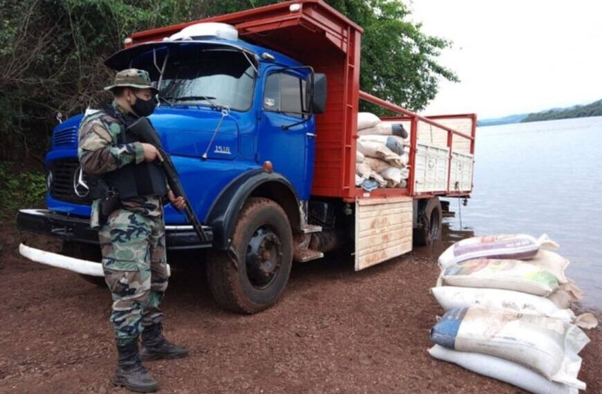 Incautan cerca de ocho toneladas de soja en El Soberbio