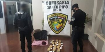 Secuestraron un bolso con marihuana dentro de un colectivo en Santo Pipó