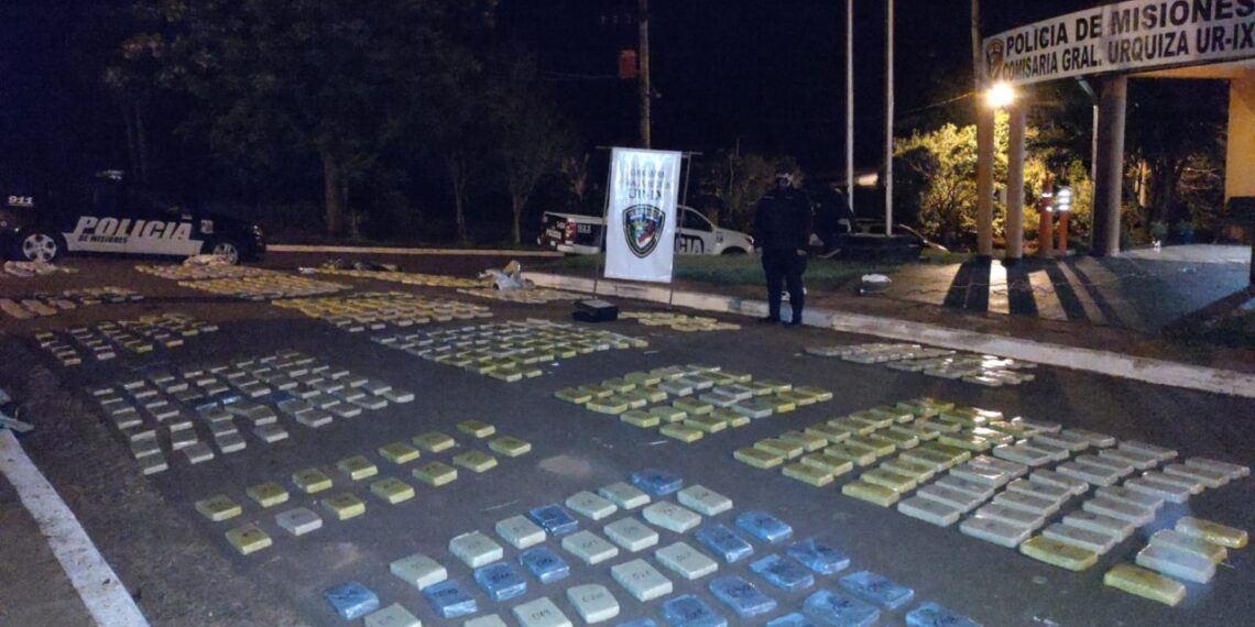 Incautan más de 450 kilos de marihuana en General Urquiza
