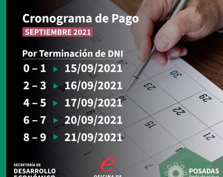 Nuevo cronograma de pagos de la Oficina Municipal de Empleo