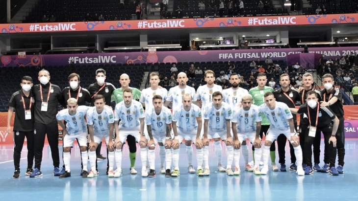 Futsal: Argentina ganó ante Rusia y pasó a la semifinal del Mundial Lituania 2021