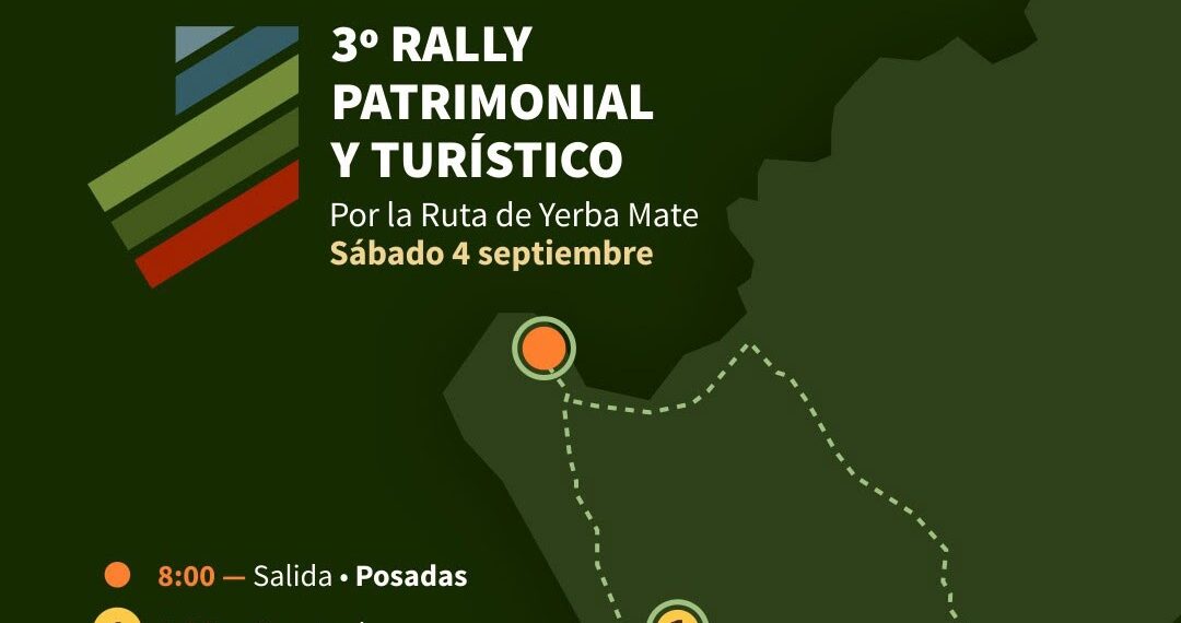 Se realizó el Tercer Rally Patrimonial y Turístico por la Ruta de la Yerba Mate
