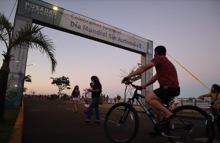 Más de 4 mil posadeños se sumaron a la jornada sin auto en la Costanera