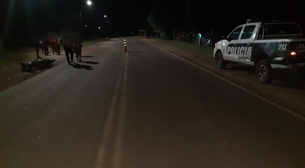 Pozo Azul: Falleció atropellado por una moto sobre la Ruta 17