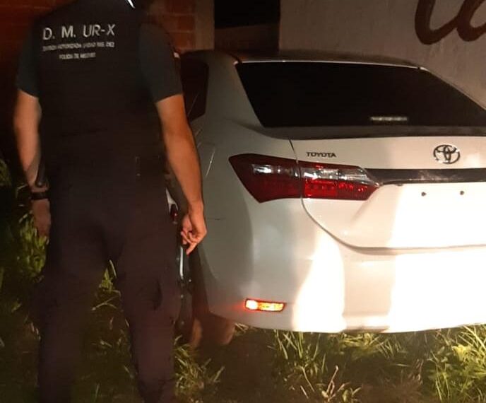Hallaron el “Corolla blanco” robado y que era utilizado por una banda de ladrones