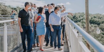 En Puerto Iguazú, Herrera Ahuad recorrió obras en marcha que potencian el turismo