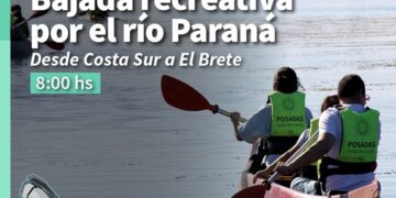 Se viene la bajada guiada para kayaks y piraguas por el río Paraná