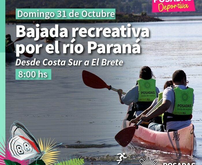 Se viene la bajada guiada para kayaks y piraguas por el río Paraná