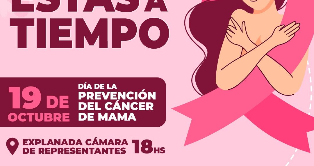 “Estás a tiempo”: el evento que se realizará por el Día de la lucha contra el cáncer de Mama