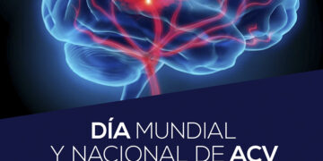 Monumentos y edificios se iluminan de rojo por el Día Mundial del ACV