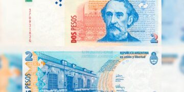 Subastan billetes de 2 pesos con la cara de Bartolomé Mitre a 70 euros