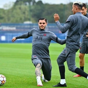 Mauro Icardi volvió a entrenarse en PSG, en medio del escándalo con Wanda Nara y la China Suárez