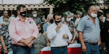 Herrera Ahuad se comprometió a gestionar asfalto y obras deportivas durante los festejos por el aniversario de Caá Yarí