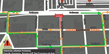 Travesía Urbana: Se interrumpe el tránsito por obras en la Colectora Sur de Avenida Quaranta y la Calle 73