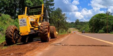 Continúan los trabajos de señalamiento y conservación sobre la Ruta Nacional 14
