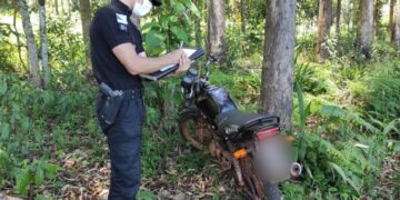 Incautaron en El Soberbio dos motocicletas robadas:estaban ocultas en una zona de montes