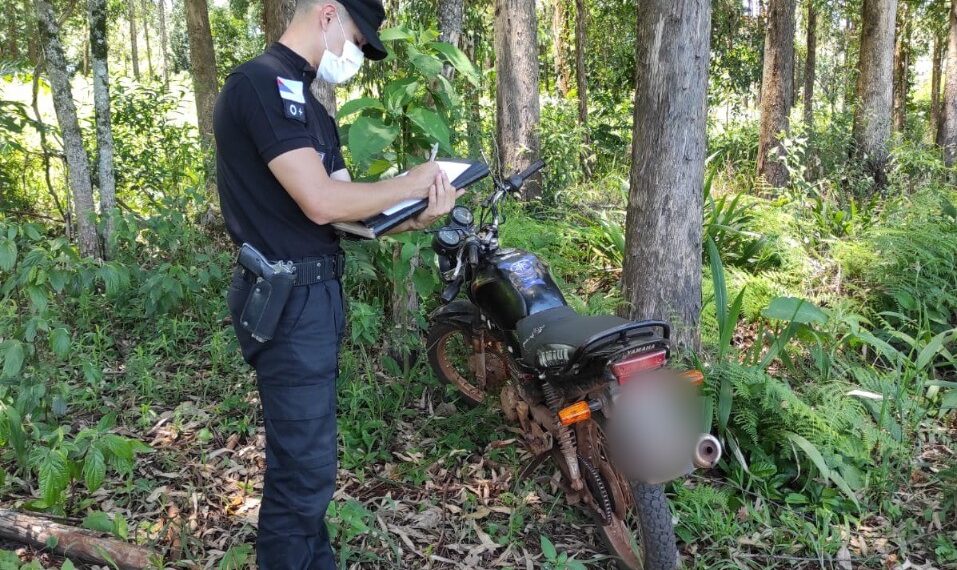 Incautaron en El Soberbio dos motocicletas robadas:estaban ocultas en una zona de montes