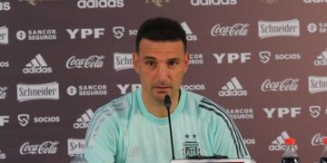 Lionel Scaloni: “Messi está bien y, si sigue así, va a jugar”