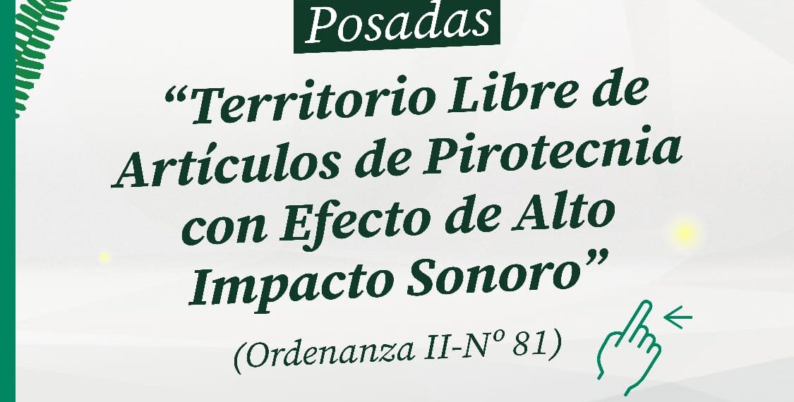 Posadas fortalece la prevención y concientización sobre la pirotecnia de alto impacto sonoro
