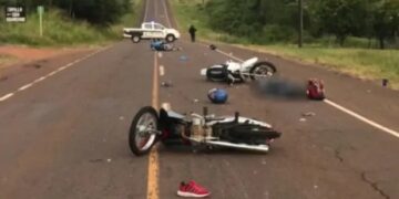 Un fallecido en triple choquede motos en San Javier