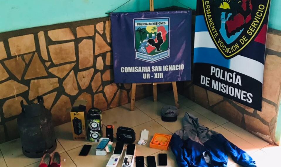 San Ignacio: allanaron un domicilio y recuperaron varios elementos robados