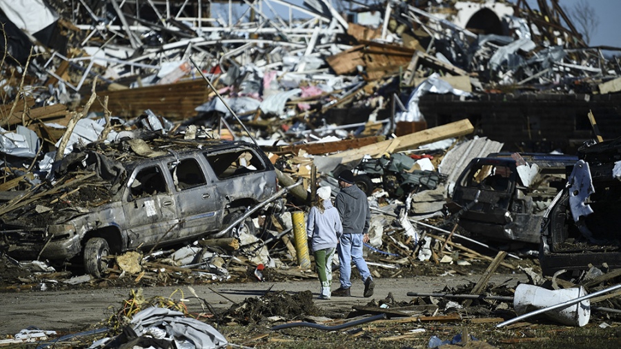 Estados Unidos: Biden declaró el estado de “desastre mayor” en Kentucky por los tornados