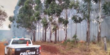 Continúan los trabajos en la lucha contra los incendios de la región