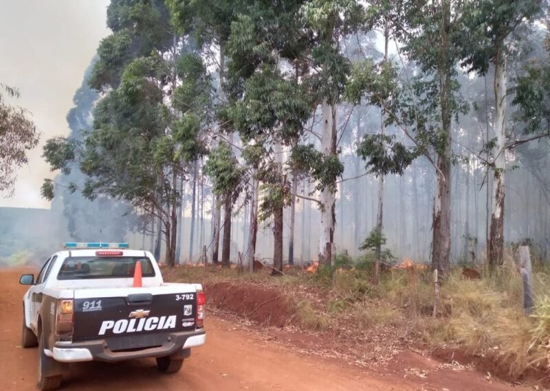 Continúan los trabajos en la lucha contra los incendios de la región