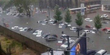 Uruguay quedó bajo el agua tras un histórico temporal