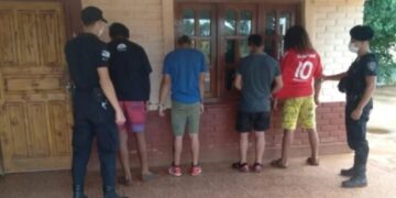 Detuvieron a cuatro jóvenes por ser los presuntos autores de un incendio forestal en San Vicente