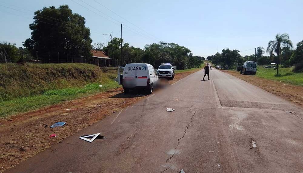 Un motociclista falleció en un choque sobre la ruta 2