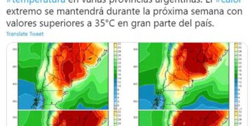 Por estos días, Argentina será el lugar más caluroso del planeta