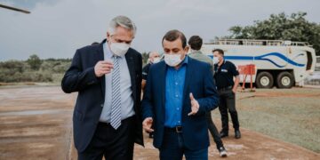 El presidente Alberto Fernández elogió el plan del manejo del fuego en Misiones