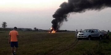 Se prendió fuego un avión hidrante que combatía los incendios en Corrientes