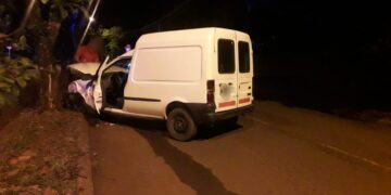 Demoraron a un automovilista alcoholizado que chocó contra un árbol en Alem