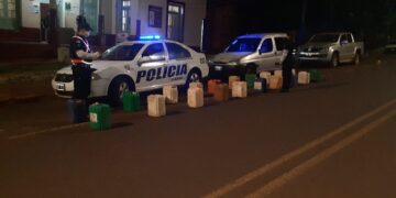 Montecarlo: incautaron una veintena de bidones con combustible transportados irregularmente