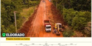Con el asfaltado de la avenida Los Cedros mejorará la conectividad urbana de Eldorado