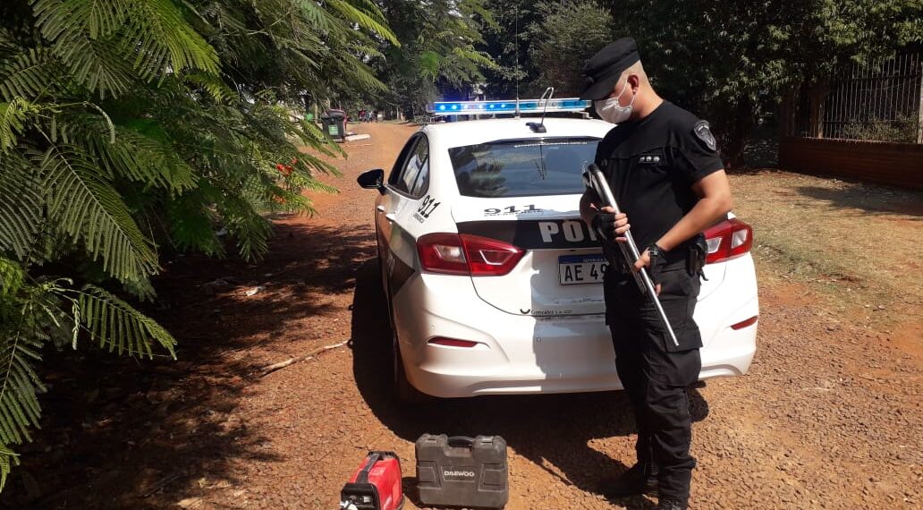 Posadas: policías recuperaron herramientas a un vecino del barrio Aeroclub