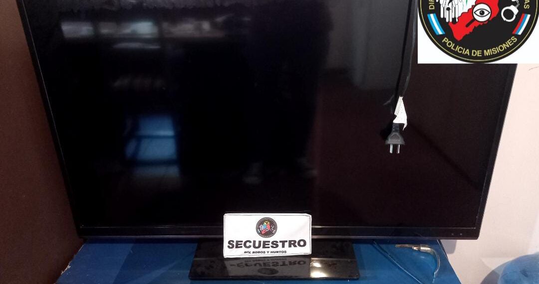 Posadas: arrestaron a un joven investigado por distintos robos y recuperaron un televisor