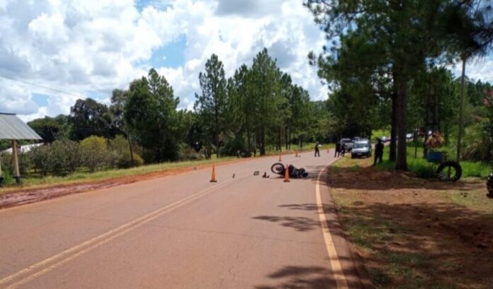 Un motociclista falleció luego de chocar contra un camión en Alba Posse